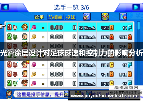光滑涂层设计对足球球速和控制力的影响分析